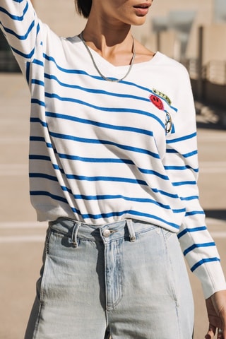 Pull - Blanc et bleu