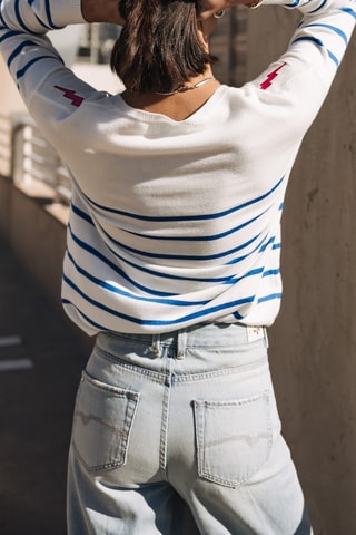 Pull - Blanc et bleu