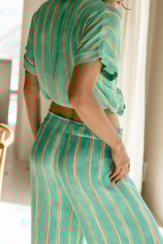 Pantalon palazzo - Vert