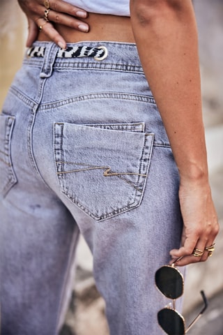 Jean boyfriend Jannet Denim - Bleu