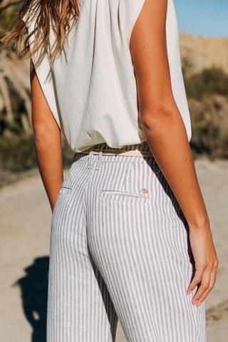 Pantalon dt 7/8 taille haute Samara Varda - Blanc