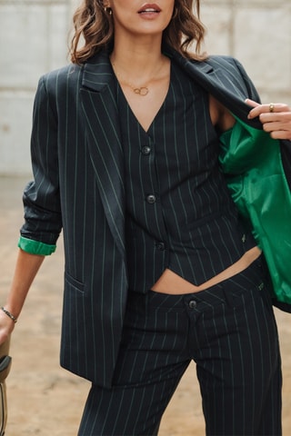 Blazer Bernie Society - Bleu et vert