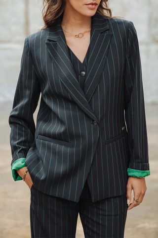 Blazer Bernie Society - Bleu et vert