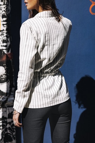 Veste en lin Mayana Monterey - Blanc