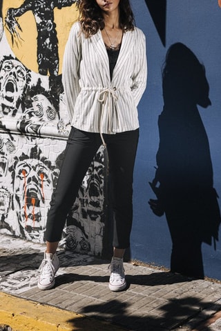 Veste en lin Mayana Monterey - Blanc