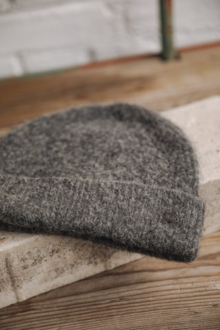 Bonnet en laine Hood Plain - Gris