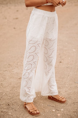 Pantalon Patrizia Lace - Blanc