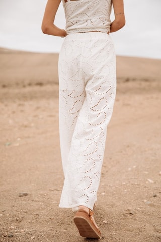Pantalon Patrizia Lace - Blanc