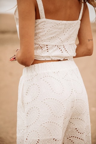 Pantalon Patrizia Lace - Blanc