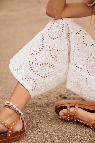 Pantalon Patrizia Lace - Blanc