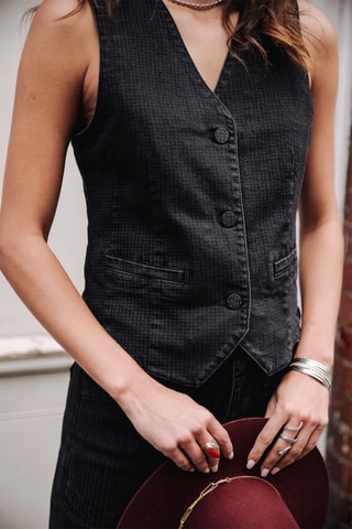 Gilet sans manches Gladys SDM - Noir