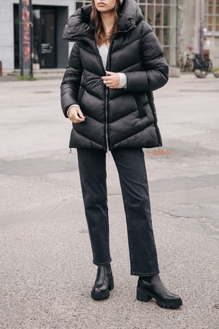 Doudoune à capuche Camryn - Noir