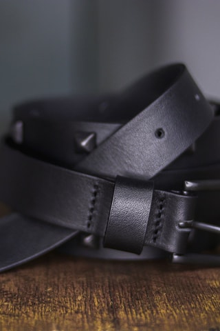 Ceinture en cuir Ramona - Noir