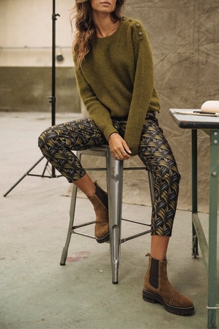 Pantalon slim Claudia Swan - Noir