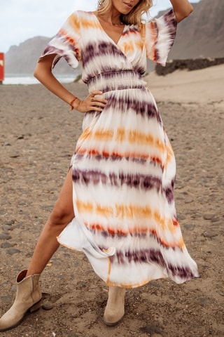 Robe Rensella Tie&Dye - Blanc