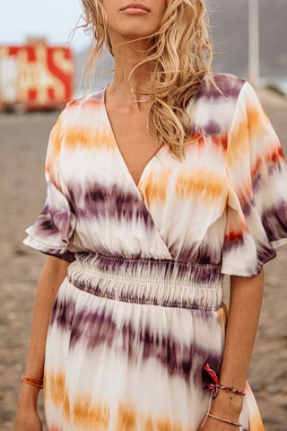 Robe Rensella Tie&Dye - Blanc