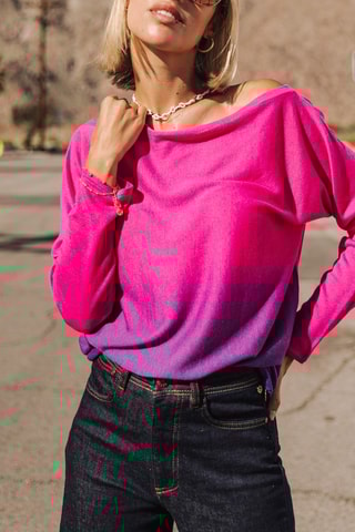 Pull dip and dye - Violet et rose