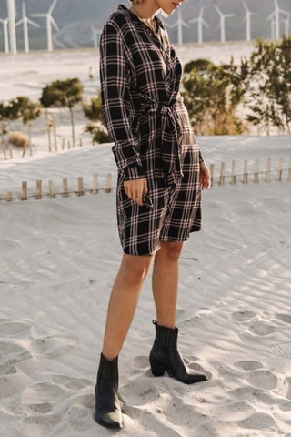 Robe Relly Plaid - Noir