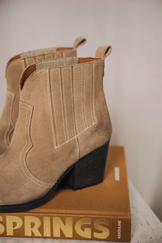 Bottines en nubuck - Beige