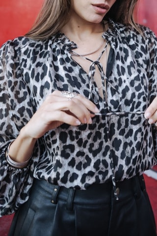 Blouse Betty leo - Gris