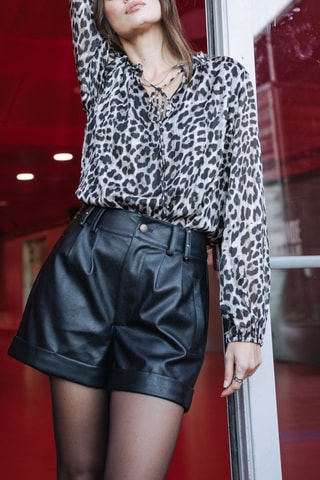 Blouse Betty leo - Gris