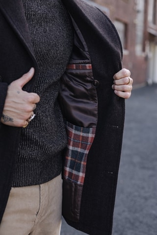 Manteau Wyatt Chevrony - Noir