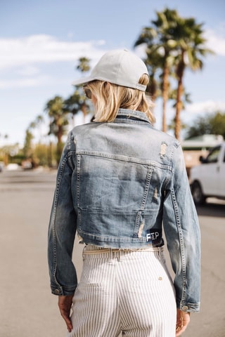 Veste en jean - Bleu