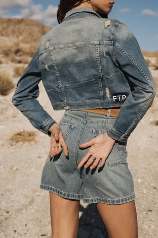 Veste en jean - Bleu