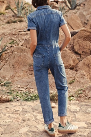 Combinaison 7/8 Tifany Denim - Bleu