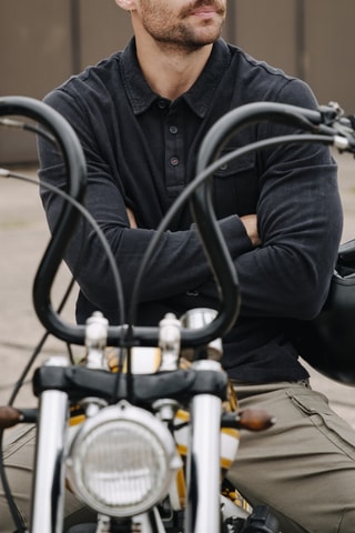 Polo Matthew Maclado - Noir