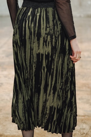 Jupe Josepha Marbled Camo - Noir et vert