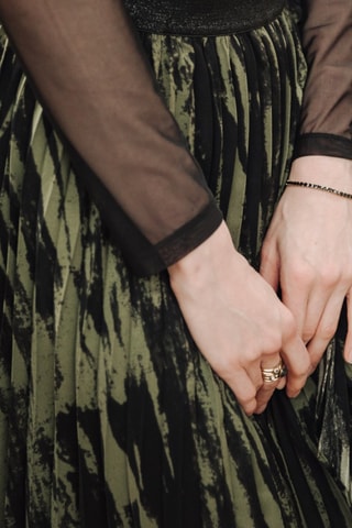 Jupe Josepha Marbled Camo - Noir et vert