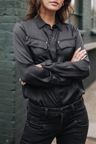 Chemisier Clorisse Plain - Noir