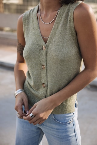 Top sans manches - Vert