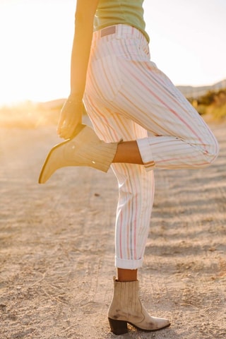 Pantalon Timea Tulum - Blanc et rose