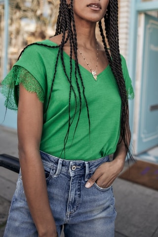 T-shirt Tanaiss Linen - Vert