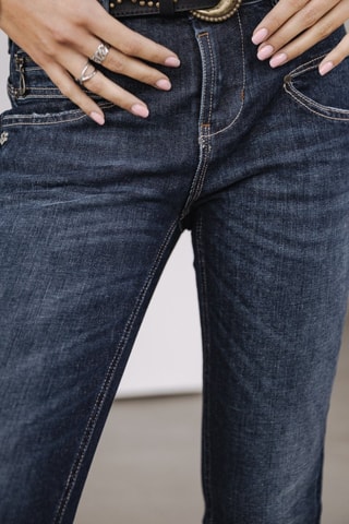 Jean Alexa High Waist Cropped SDM - Bleu