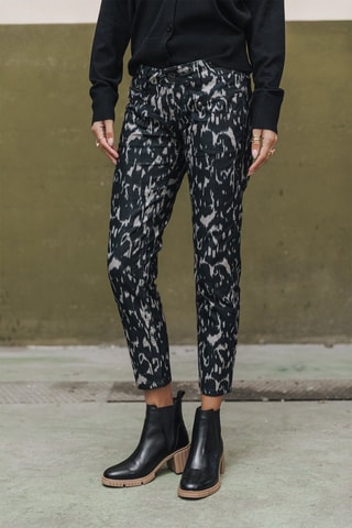 Pantalon super slim Alexa Cropped Metallo - Noir