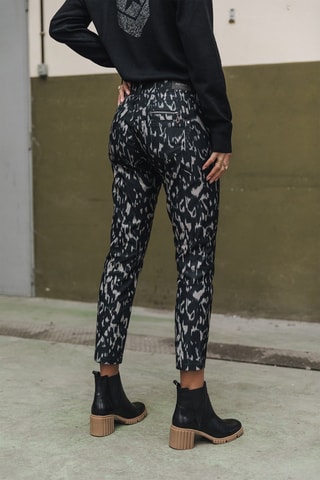 Pantalon super slim Alexa Cropped Metallo - Noir