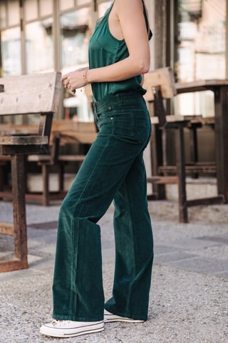 Pantalon Agatha Velvet - Vert