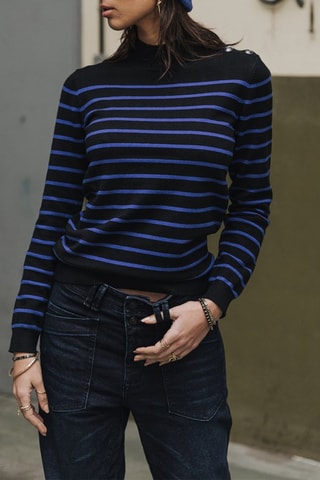 Pull Pansy Stripes - Bleu
