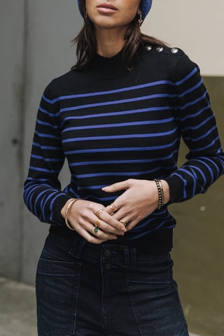 Pull Pansy Stripes - Bleu