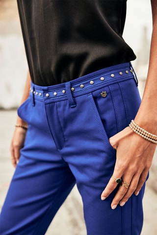 Pantalon slim Claudia Polyneo - Bleu