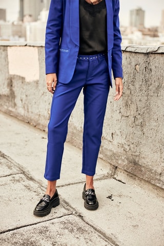 Pantalon slim Claudia Polyneo - Bleu