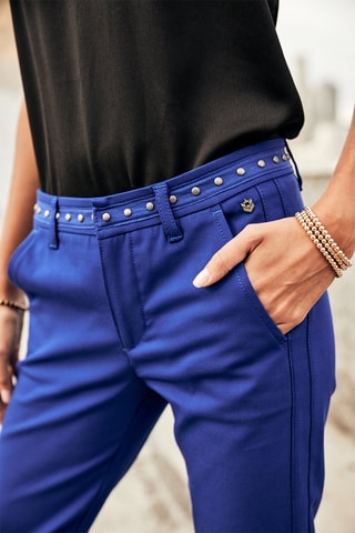 Pantalon slim Claudia Polyneo - Bleu