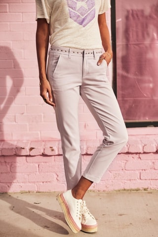 Pantalon slim Claudia Polyneo - Violet