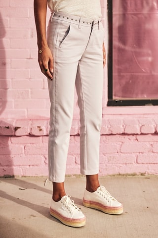 Pantalon slim Claudia Polyneo - Violet