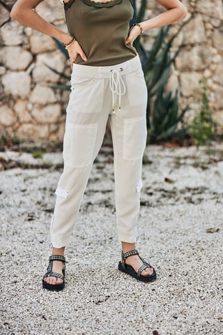 Pantalon slim Celine - Blanc