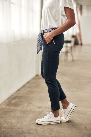 Pantalon slim 7/8 Claudia Felicita  NC - Bleu