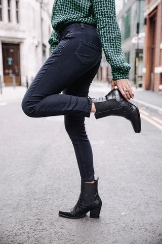 Jean slim 7/8 Alexa Cropped S-SDM - Bleu